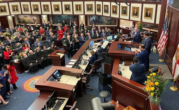 Gov. Ron DeSantis gave a State of the State address to start the 2022 legislative session.  Tom Urban/File