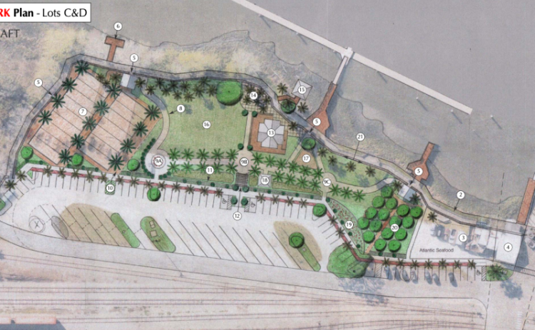 Amelia River waterfront park plan. Submitted