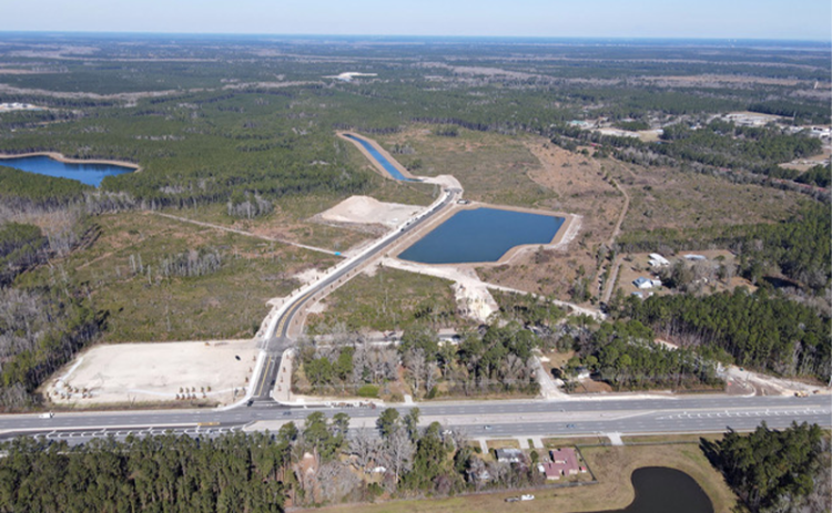 Aerial view of the newly opened Wildlight Commerce Park. Submitted