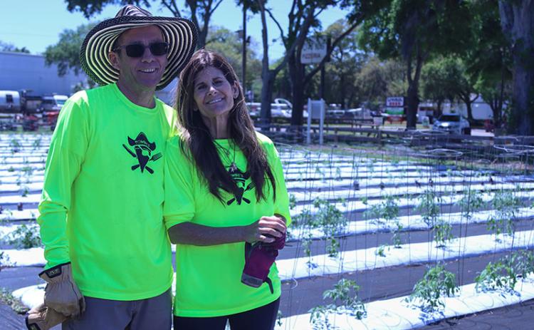 The Townies Pizza garden is more than a plot of land and plants. “It’s a symbol of beauty and community spirit right in the heart of town,” owners Matt and Angie Klabacka said. “We are grateful for the opportunity to showcase its beauty and offer the community a peaceful retreat amidst the hustle and bustle of everyday life.” Photo by Ashley Chandler/News-Leader