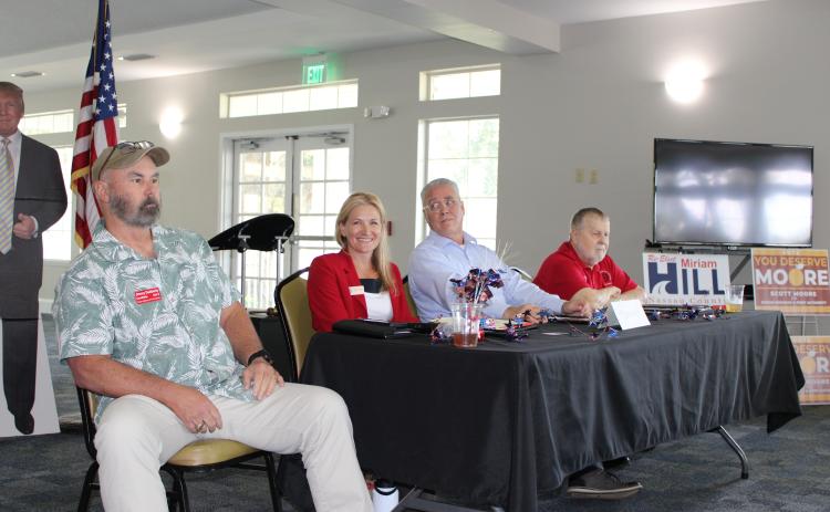 Candidates for Ocean Highway and Port Authority speak at a recent forum hosted by the Federated Republican Women of Nassau. Photo by Julia Roberts/News-Leader