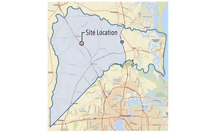 A Nassau County graphic shows the site location for Westside Regional Park. Construction for the highly-anticipated park is set to begin Jan. 20. Submitted
