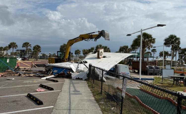 The Fernandina Beach Putt-Putt was taken down Monday to make way for a new building, which is slated to open at the end of May. Submitted