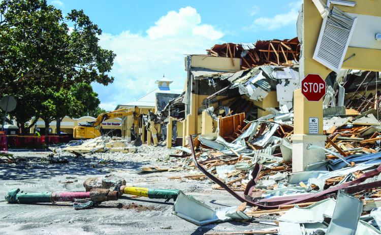 Workers demolish the Island Walk Publix on July 2. Photo by Ashley Chandler/News-Leader