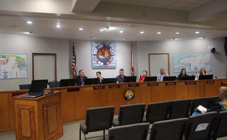 City commissioners at the city budget workshop Aug. 5. Photo by Marisa DeMar/News-Leader