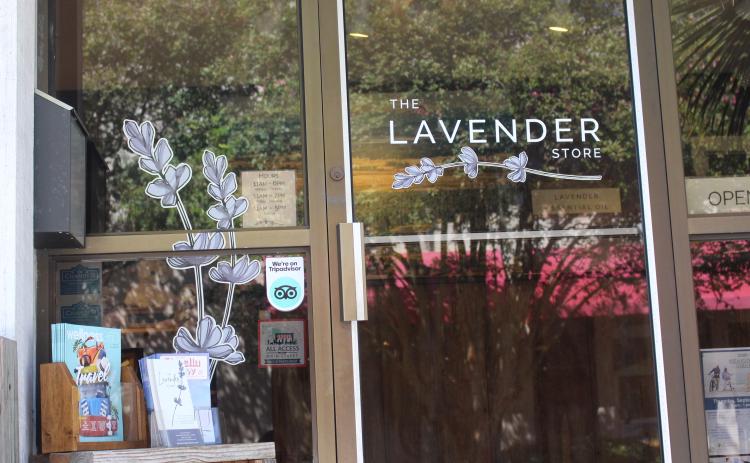 All Access Main Street decal outside of the window of The Lavender Store in downtown Fernandina Beach. Photos by Marisa DeMar/News-Leader 