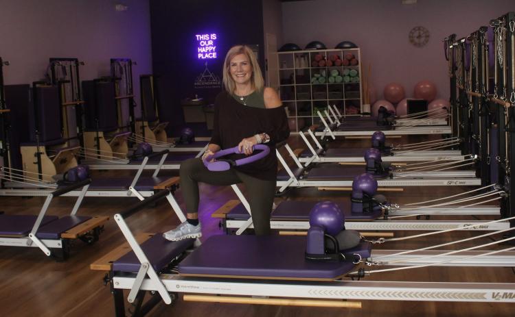 Donna Scott, owner of Ascendance Pilates, at the studio on Monday. Photos by Marisa DeMar/News-Leader