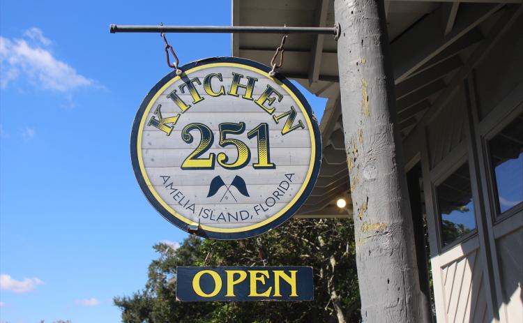 The Kitchen 251 sign outside of their restaurant on Oct. 4. 