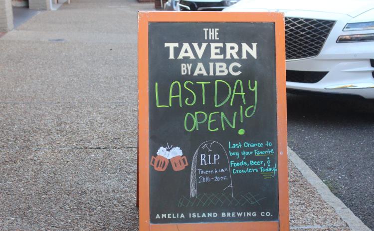 The sign placed outside of AIBC on their final day of service on Nov 5. Photos by Marisa DeMar/News-Leader