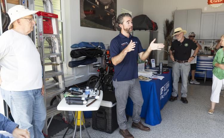 Taylor Clem in June 2025 at a Nassau County Extension Irrigation Workshop and Florida Friendly Landscape Recognition. UF/IFAS Photo by Cat Wofford