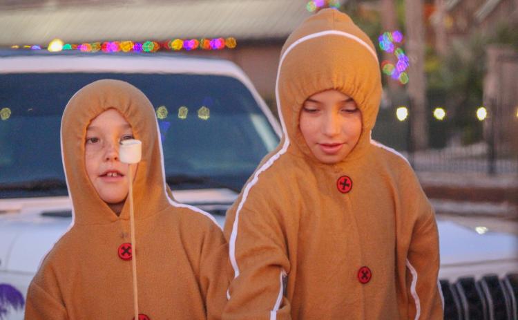 Photos by Marisa DeMar/News-Leader Kids enjoy the S'mores provided by the Fernandina Pirates Club at the City of Fernandina Beach Christmas Tree Lighting on Nov. 28.