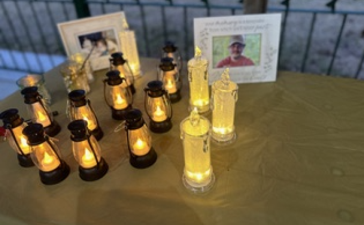 The candlelight vigil after the annual memorial walk held on Dec. 26 in 2024.  Submitted photos