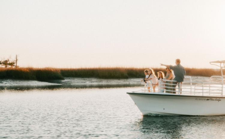 Nick Williams leads the dolphin excursion at the Ritz Carlton Resort on Amelia Island.  Courtesy of the Ritz-Carlton 