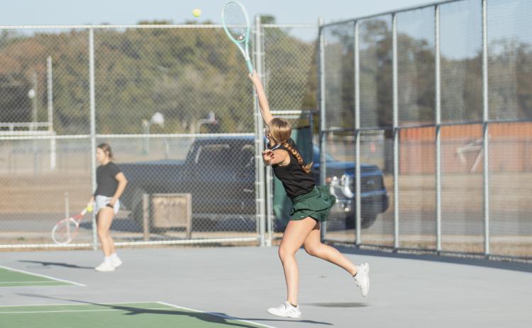 Yulee High School tennis faced off against Hilliard on Feb. 12. Photo by Ashley Chandler/News-Leader