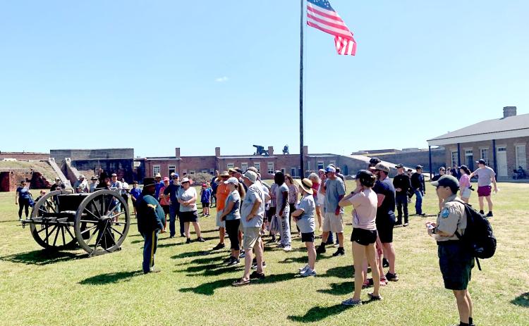 The current flagpole at Fort Clinch was planted in 2009, but is quickly aging. It will be replaced by a Friends of Fort Clinch F.O.R.T. project. Submitted photo