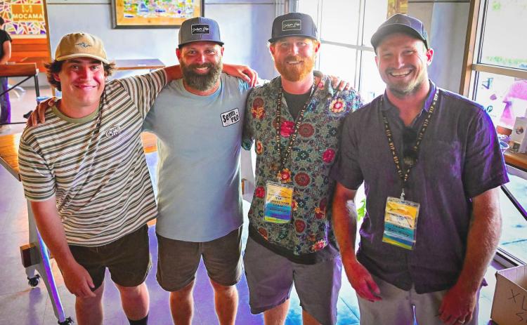 From left, Ryan Mack, Scott Kellogg, Brian Bowen and Ben Gravy at the festival in 2025. Submitted photo