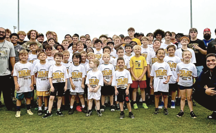 Yulee High had more than 50 attendees for its football camp last week. Submitted photo