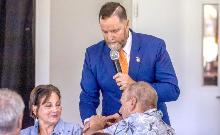 U.S. Rep. Aaron Bean spoke at a Federated Republican Women of Nassau meeting at Fernandina Beach Golf Club on Friday. Nick Blank/News-Leader