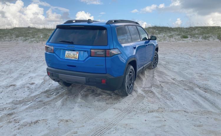 Most Jeeps are right at home on the beach. Brian Douglas