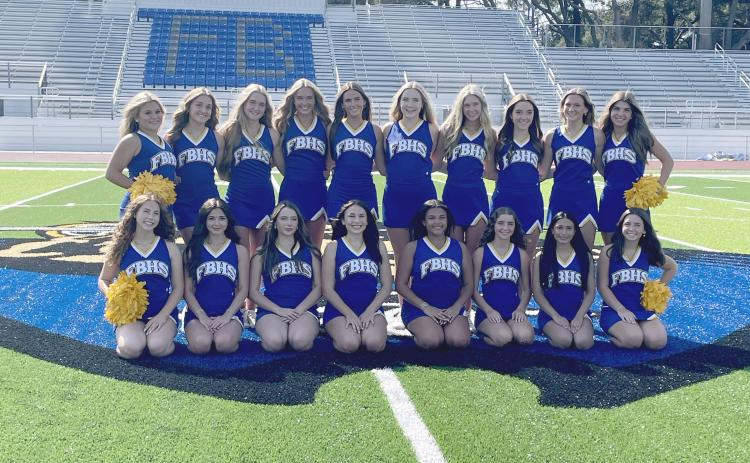 The Fernandina Beach High School Varsity Cheer squad. Photo courtesy of FBHS Cheer