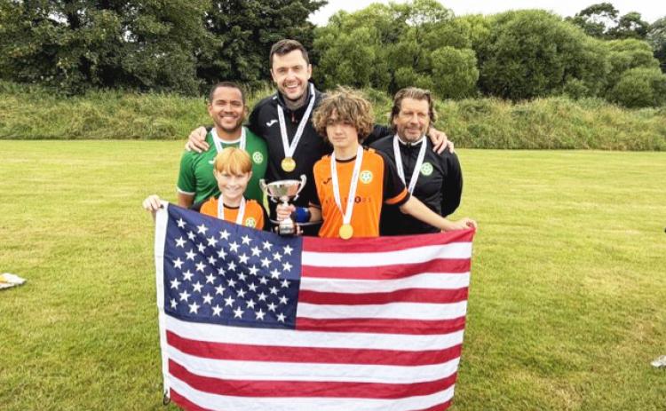 Lucas Tyre and Logan Byers competed with Good Lad Soccer in the O’Neills Foyl Cup. The local youths’ U13 team brought the championship title back to Northeast Florida. Submitted photo