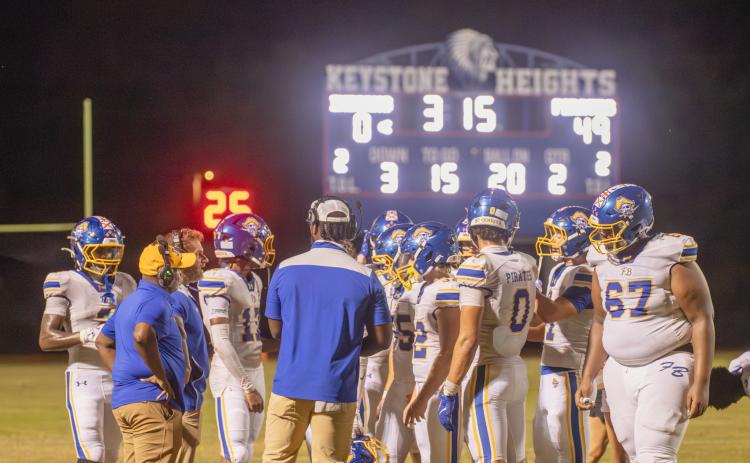 The Fernandina Beach Pirates put away the Keystone Heights Indians early thanks to a record-breaking performance. Photo by Nick Blank/News-Leader