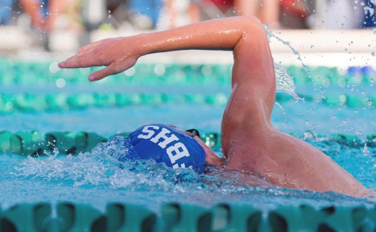 The Fernandina Beach High School varsity swimmers kicked off the 2026-27 season in dominating fashion last week, taking first place in 19 out of 22 events at the Nassau County swim meet that opened the season for the Nassau County schools at the Atlantic Recreation Center. Photo by Billy Skipper/For the News-Leader