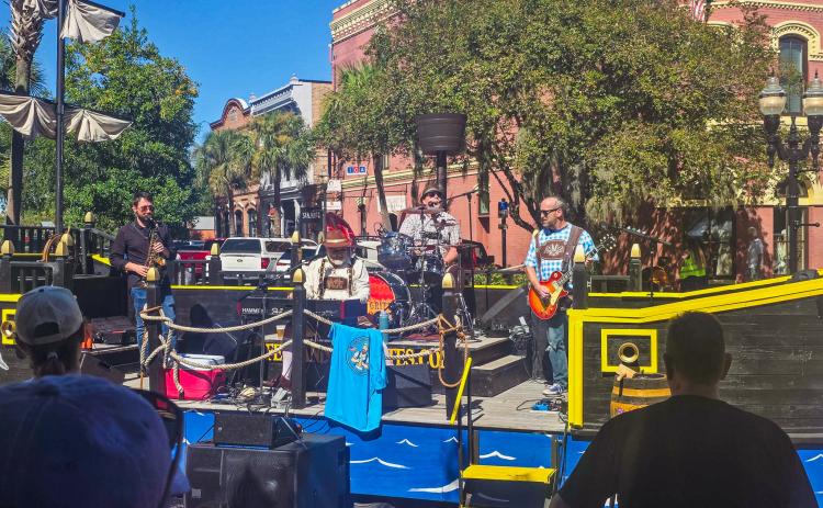 Oktoberfest featured live music, vendors, food, and, of course, German beer. Photo by Ashley Chandler/News-Leader