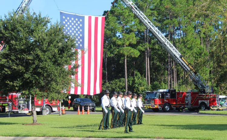 Nassau County Sheriff's Office Honor Guard during the ceremony.