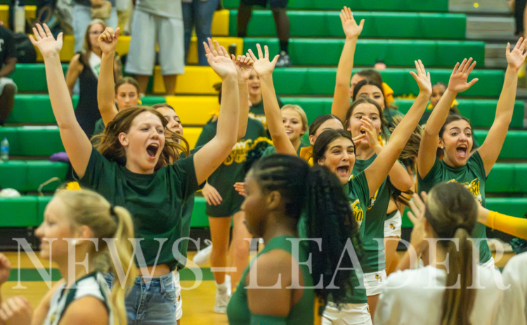 Lady Hornet seniors led the Yulee High School volleyball team to victory on senior night Thursday. Photo by Suzi Hamilton/For the News-Leader