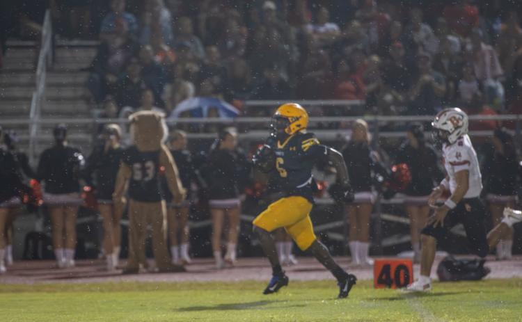 Jayden Timmon scored two touchdowns Friday,