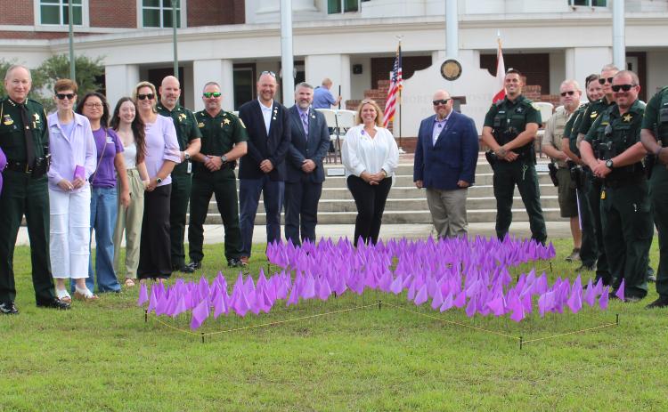 Nassau County hosted a Domestic Violence Awareness Month ceremony on Oct. 2 at the Robert M. Foster Justice Center in Yulee.