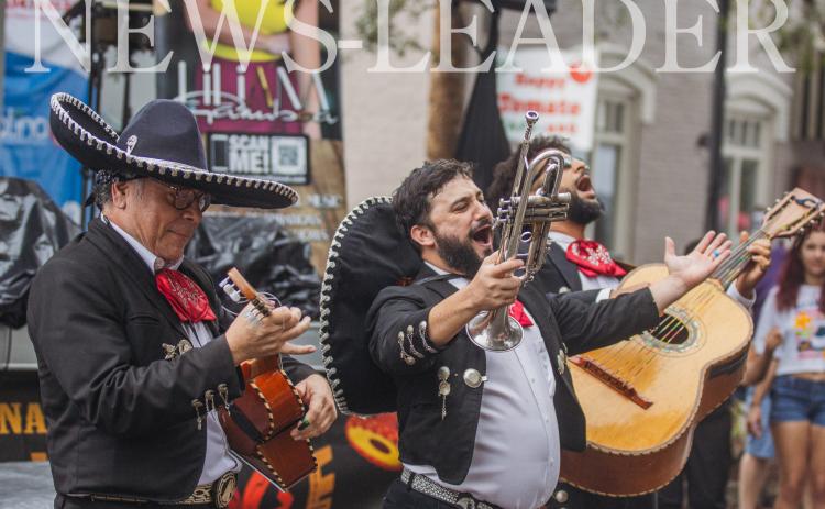 Mariachi Primera Costa performs along Third Street during the Amelia Island Music and Food Hispanic Heritage Festival held Saturday in Downtown Fernandina Beach. Photo by Ashley Chandler/News-Leader