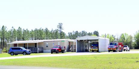 Nassau County Fire Rescue Station 90 sits on State Road 2 near County Road 121 in Hilliard. The station was relocated there in 2014 after Volunteer Fire Station 9 closed. Using the same blueprint as NCFR Station 71 in Yulee, a new firehouse should be completed within the next two years. 