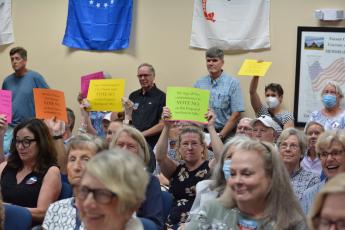 Hundreds of concerned residents descended on Monday night’s Nassau County Board of County Commissioner meeting to fight 11 proposed high-rise condos on the south end of Amelia Island by Riverstone Properties.