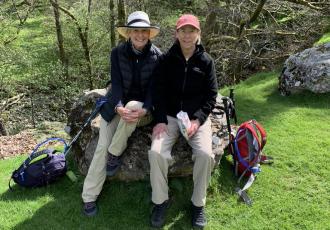 Dickie Anderson, left, and her sister, Betsy Smith, recently visited England’s Lake District.
