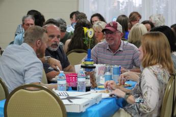Nassau County’s brightest trivia minds compete for the coveted first-place honor at the Fernandina Beach High School Foundation’s annual Trivia Night. Photo by Holly Dorman/News-Leader.