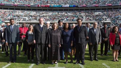 Jaguars to recognize new Americans at halftime. Submitted photo.
