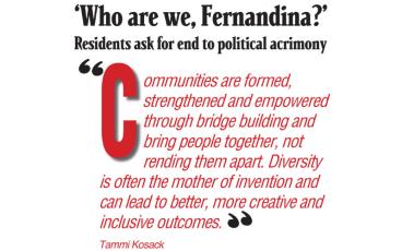 ‘Who are we, Fernandina?’ Residents ask for end to political acrimony