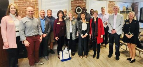 The Barnabas 2023 board of directors includes, from left, Tammy Johnson, the Rev. Joe Woodfin, Wayne McLellan, Alex Herrera, Janet Pfeffer, Mary Anne Sharer, Liza Cotter, May Lyn Gulmatico, Bishop Thomas Coleman, Maureen Paschke, Omar Diaz Siaca, Jonathan Simpson, Jim DuCharme and Jamie Reynolds. Not pictured: Pastor Dwayne Campbell, Ed Hubel and John Mullman. Submitted photo.