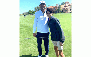 ernandina Beach High School golfers rubbed elbows with the pros Wednesday, the day before The Players Championship teed off at Marriott at Sawgrass. Submitted photo