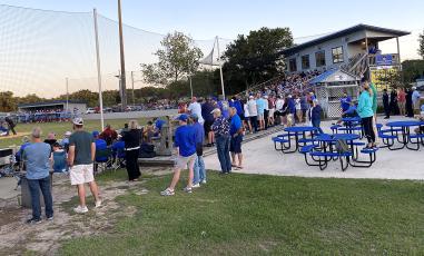 A large crowd gathered at The Ballpark at Fernandina Beach in the district semifinal matchup with Wolfson on May 2. The two teams squared off Tuesday in the region quarterfinal round. Photo by Beth Jones/News-Leader