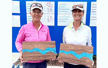 Shauna Snyder, left, was the low gross winner, and Carol Hawco was low net winner. Submitted photo