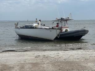 The Nassau County Sheriff’s Office responded to two boat crashes within just a few hours of each other late Sunday night. One involved a couple and their dog, whose boat crashed into the jetties, and the other saw a runaway boat after the operator was thrown into the water. Submitted photo