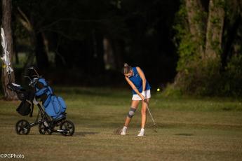The Fernandina Beach High School girls golf team hosted the district meet Monday. Photos by Penny Glackin/special