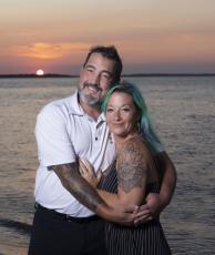 Mike and Kellie Boston on Amelia Island. Photos courtesy of Boston Photography