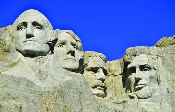 Bearing the likenesses of four United States chief executives, George Washington, Thomas Jefferson, Abraham Lincoln and Theodore Roosevelt, Mount Rushmore is located in Keystone, South Dakota. Metro