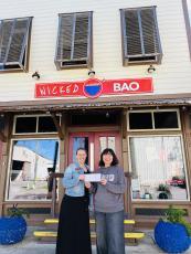 Theresa Duncan, Fernandina Beach Main Street Board chair, left, and Nathalie Wu, owner of Wicked Bao. Submitted