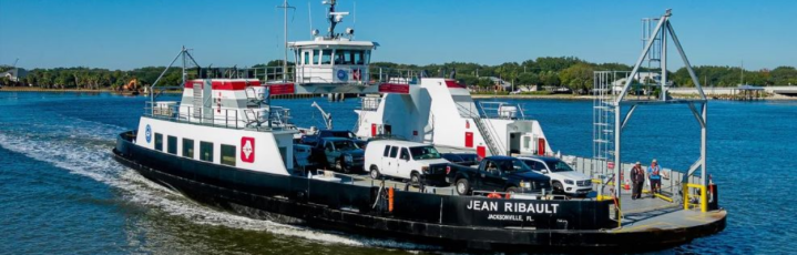 The St. Johns River Ferry is a car and passenger ferry connecting the north and south ends of Florida State Road A1A in Duval County, linking Mayport Village and Fort George Island. The ferry crosses 2.5 miles inland of the river’s mouth and runs every half hour. File photo
