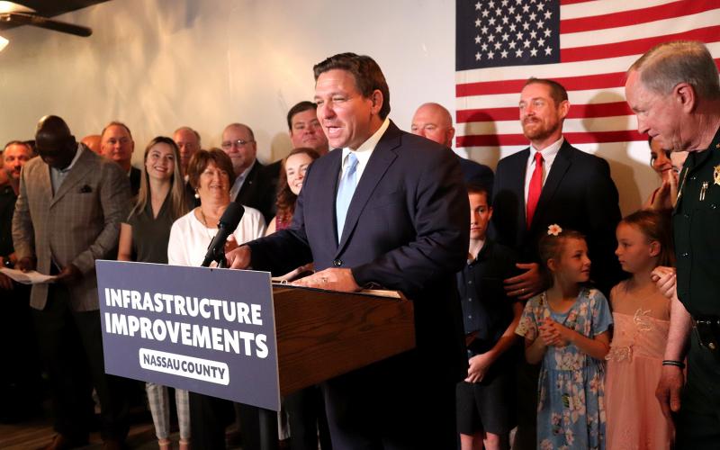 Gov. Ron DeSantis visits Callahan on Monday to present the town with a $4 million grant to fund the extension of the town’s water lines to the Crawford Diamond Industrial Park.